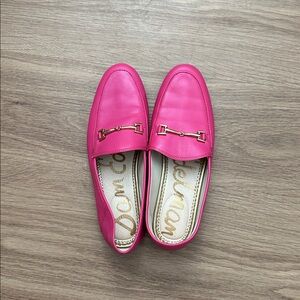 Sam Edelman Loraine Bit Loafers in Pink Leather - Size 6